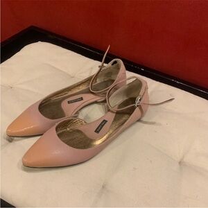 Pied Juste Elegant Pink Ankle Strap Women's Shoes, size 6